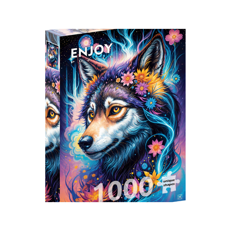 1000 Pcs - Magical Wolf Portrait