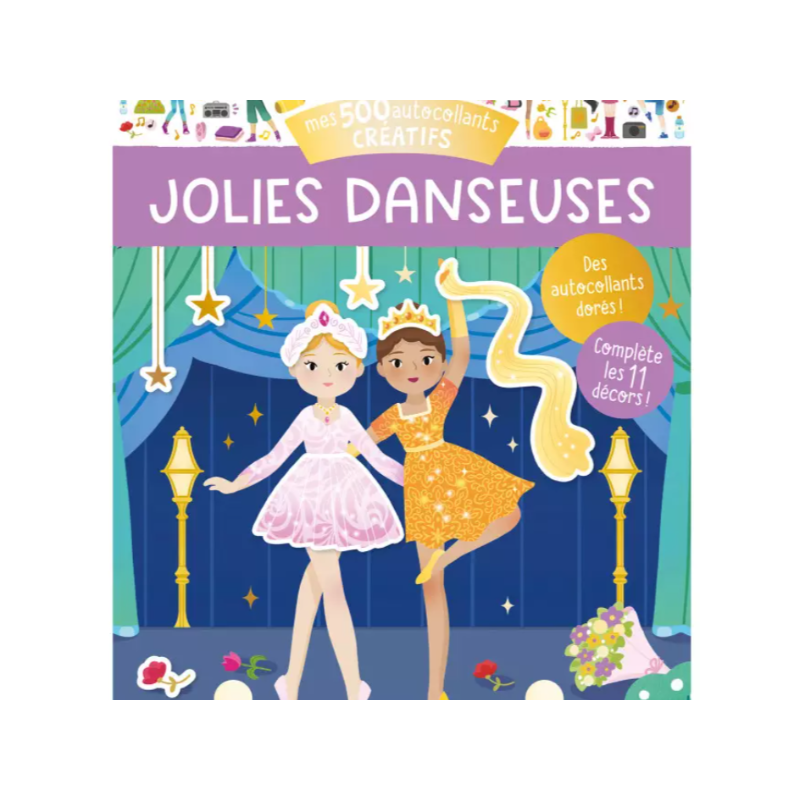 500 autocollants créatifs  : Jolies danseuses