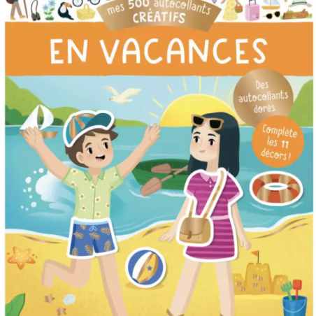 500 autocollants créatifs : Vacances