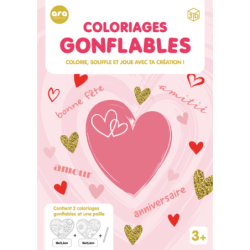 Coloriages gonflables - Coeurs