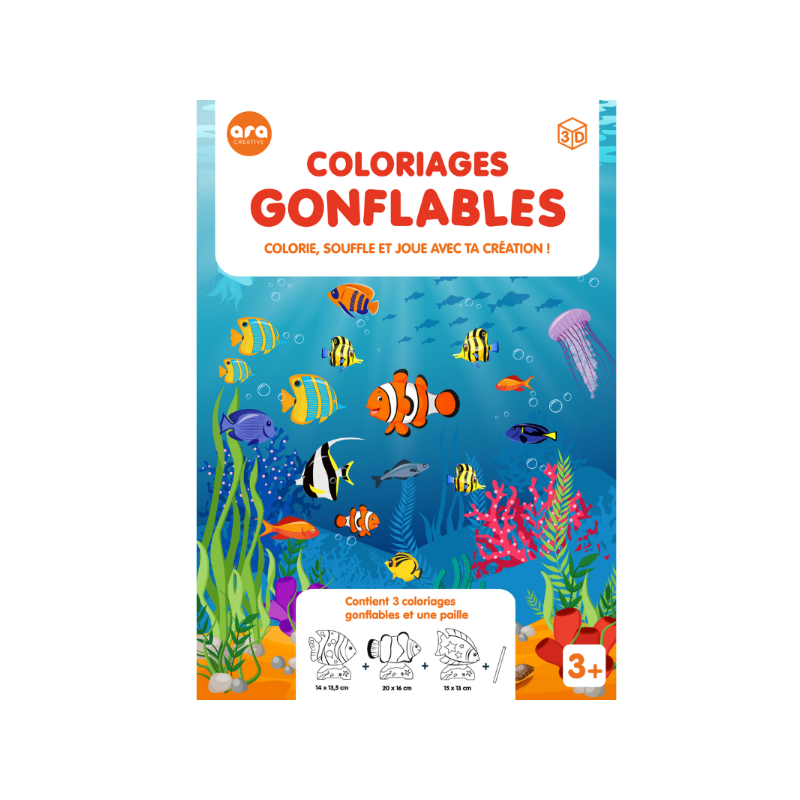 Coloriages gonflables - Poissons