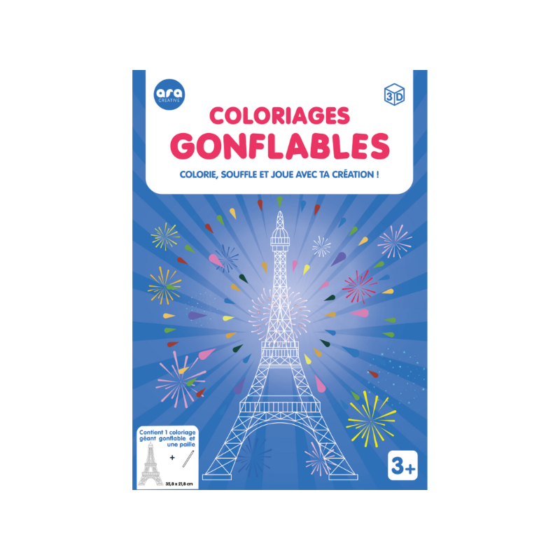 Coloriages gonflables - Tour Eiffel