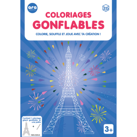 Coloriages gonflables - Tour Eiffel