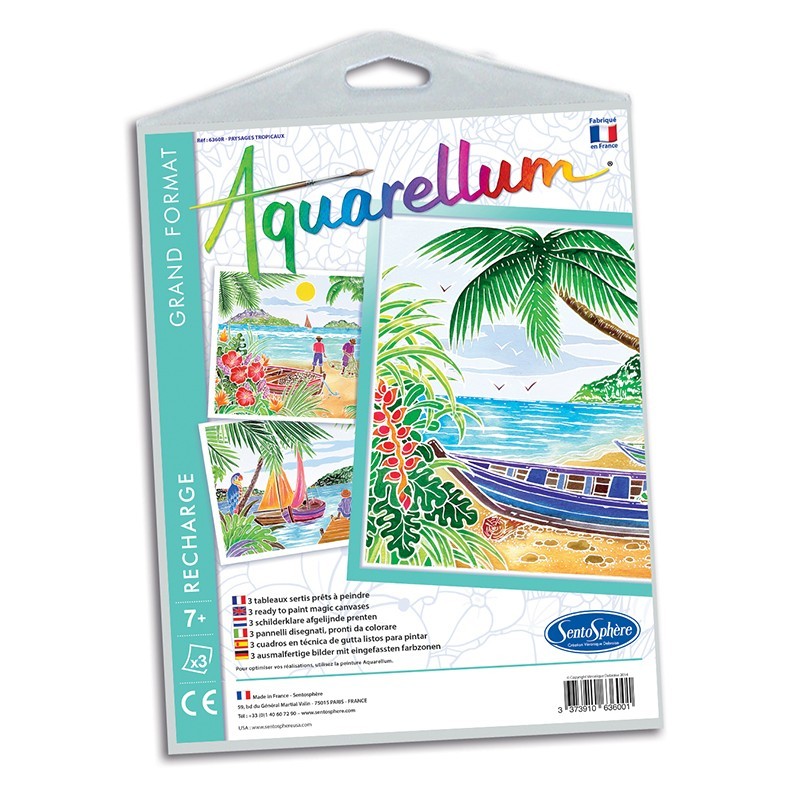 Recharge Aquarellum - Paysages Tropicaux