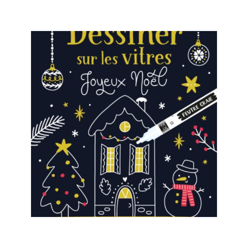 Dessiner sur les vitres – Noël
