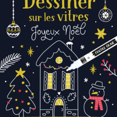 Dessiner sur les vitres – Noël