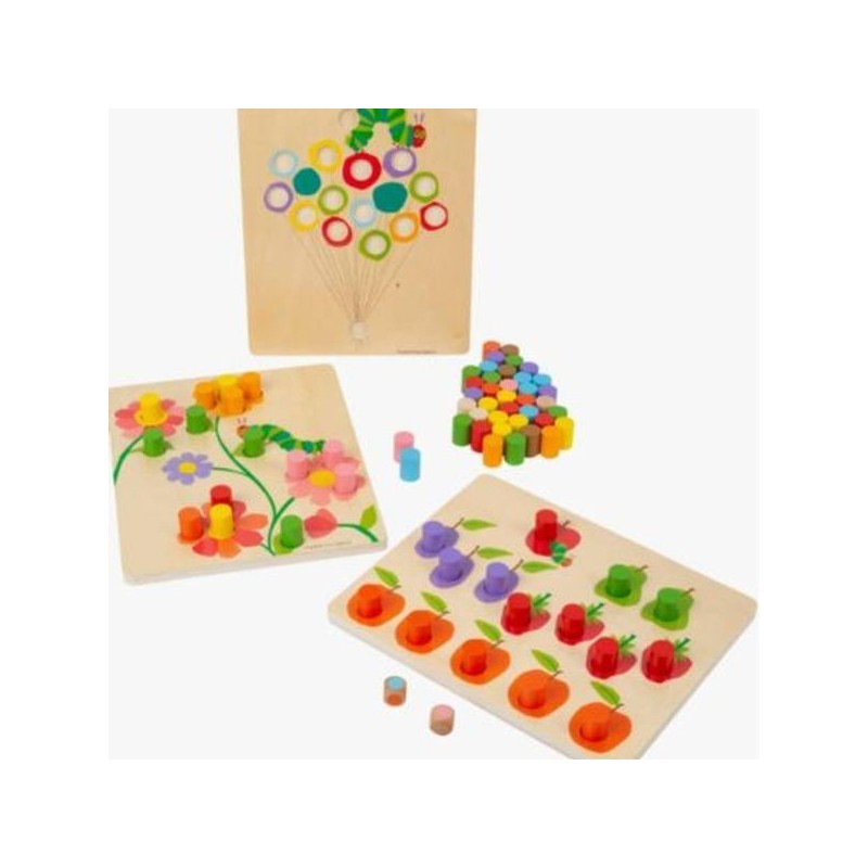 Jeu de couleurs La chenille qui fait des trous