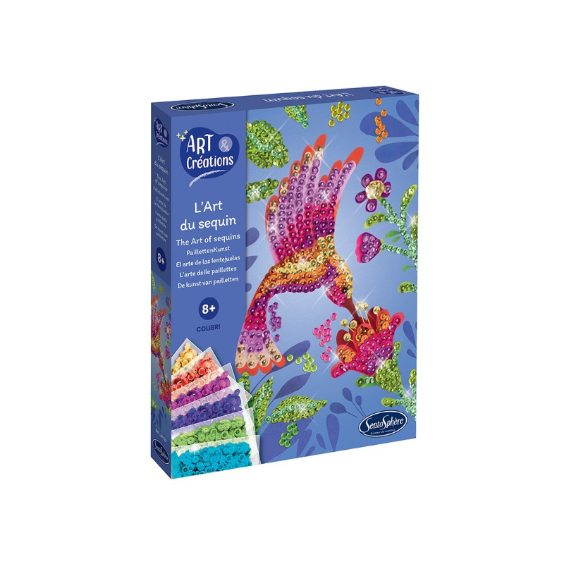 L'art du sequin : Colibri