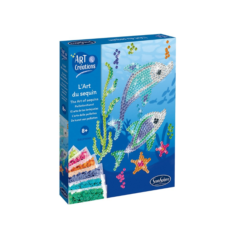 L'art du sequin : Dauphins
