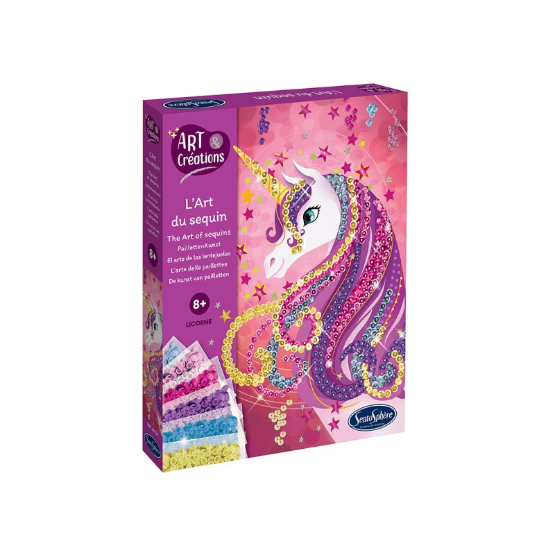 L'art du sequin : Licorne