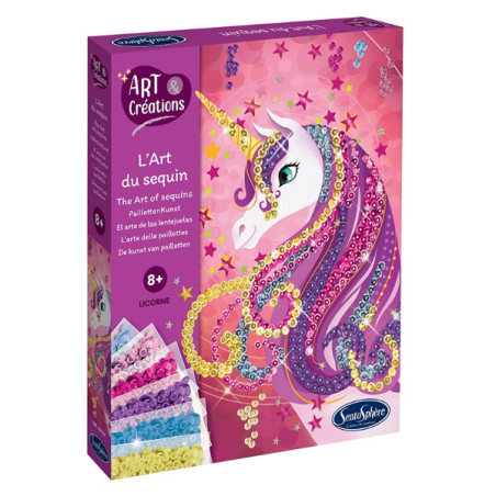 L'art du sequin : Licorne