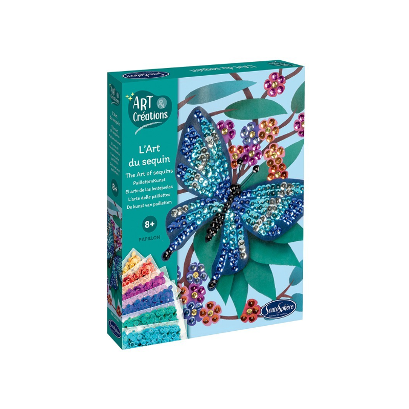L'art du sequin : Papillon