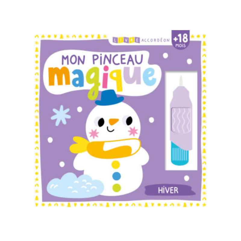 Livre accordéon – Mon pinceau magique – Hiver