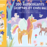 Ma pochette d'artiste : 200 autocollants - Licornes et chevaux