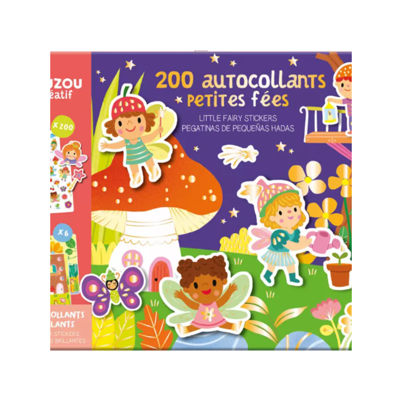 Ma pochette d'artiste : 200 autocollants brillants - Petites Fées