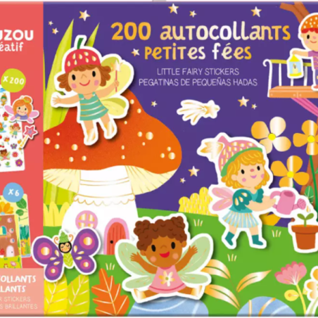 Ma pochette d'artiste : 200 autocollants brillants - Petites Fées