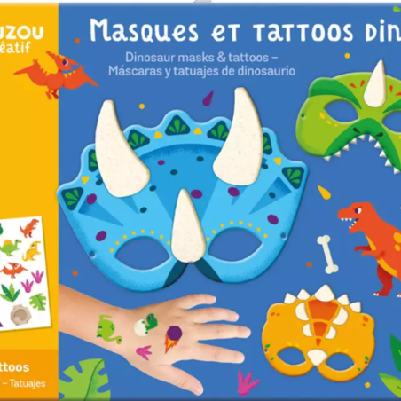 Ma pochette d'artiste : Masques et tatoos Dino