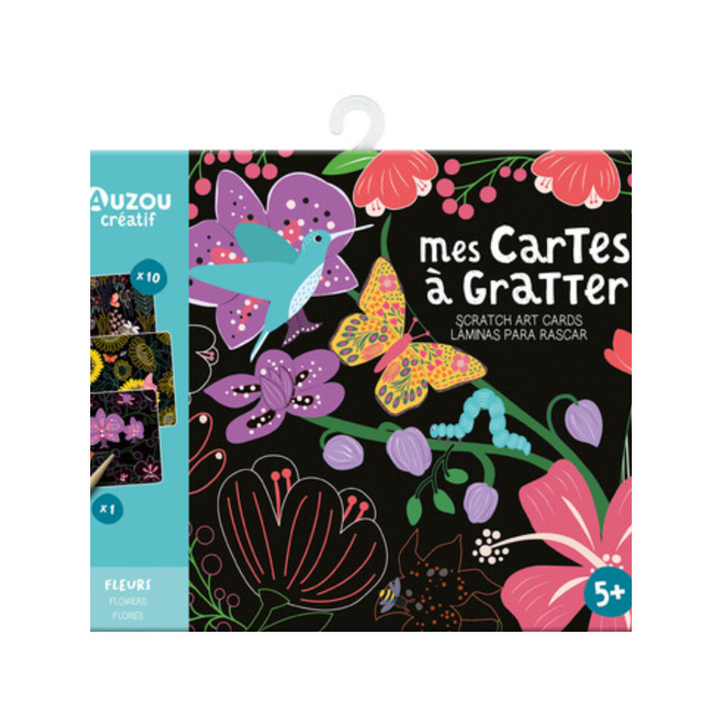 Ma pochette d'artiste : Mes cartes à gratter Fleurs