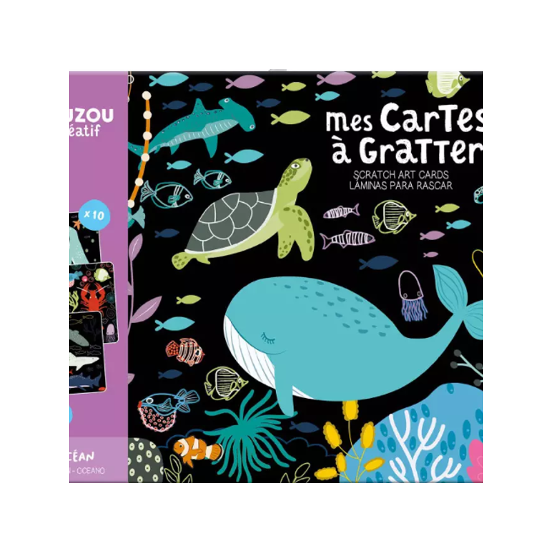 Ma pochette d'artiste : Mes cartes à gratter Océan