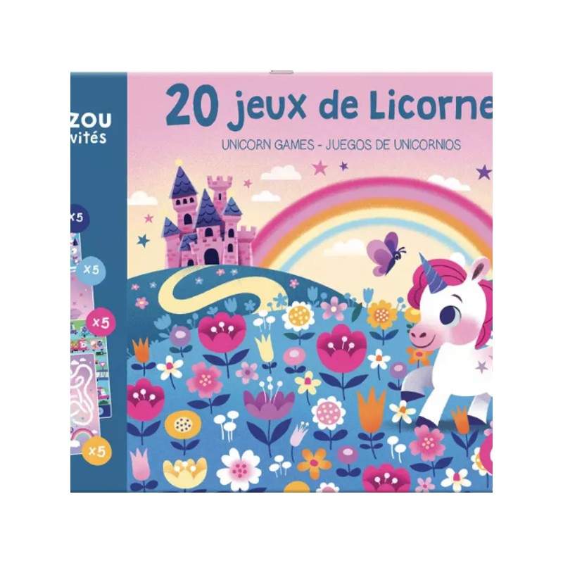 Ma pochette de jeux : 20 jeux de Licornes