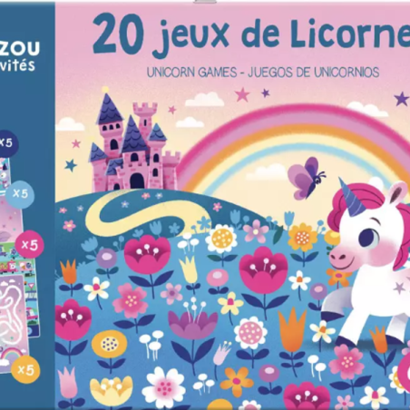 Ma pochette de jeux : 20 jeux de Licornes