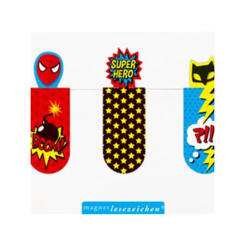 Marque page aimanté : Super Héros