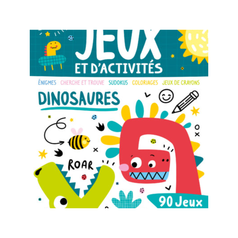 Mon grand bloc de jeux et d’activités – dinosaures