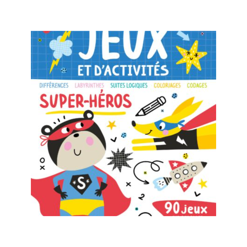 Mon grand bloc de jeux et d’activités – Super-héros