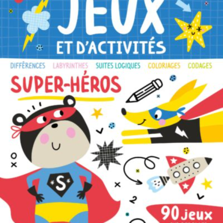 Mon grand bloc de jeux et d’activités – Super-héros