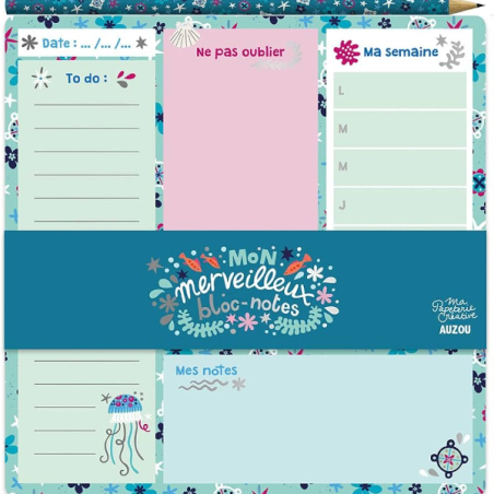 Mon merveilleux bloc-notes : Océan