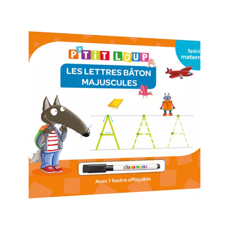 P'tit Loup - Les lettes bâton majuscules