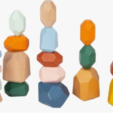 Pierres à empiler en bois "Safari"