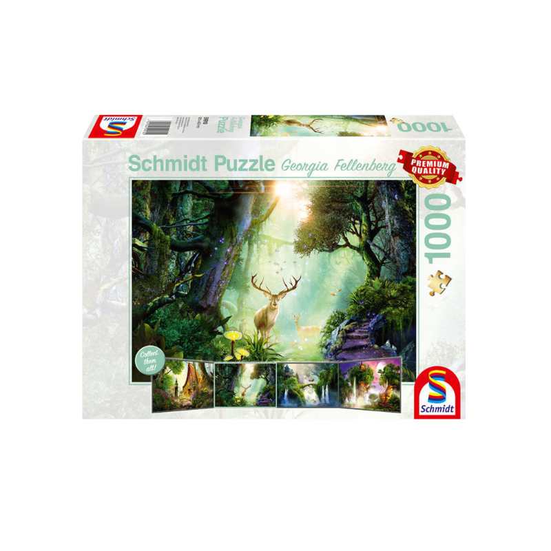 Puzzle 1000 pcs - Chevreuils dans la Forêt