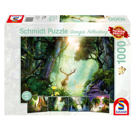 Puzzle 1000 pcs - Chevreuils dans la Forêt