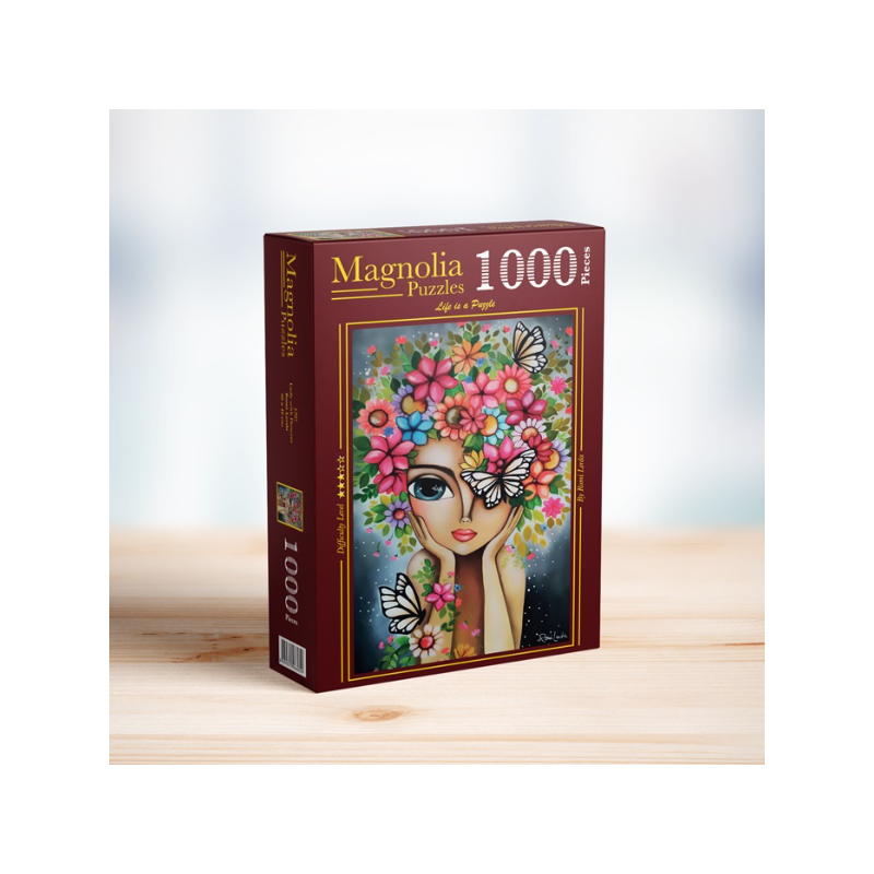 Puzzle 1000 pcs - Lady with Flowers