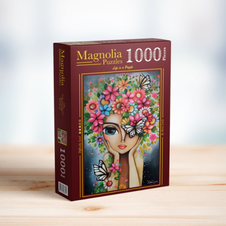 Puzzle 1000 pcs - Lady with Flowers