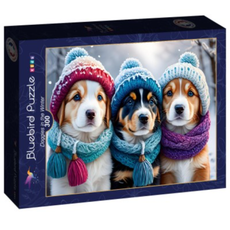 Puzzle 300 pcs - Doggies in the Winter