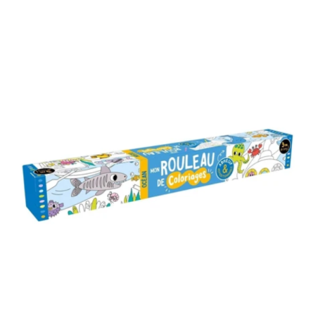 Rouleau à colorier adhésif - Océan
